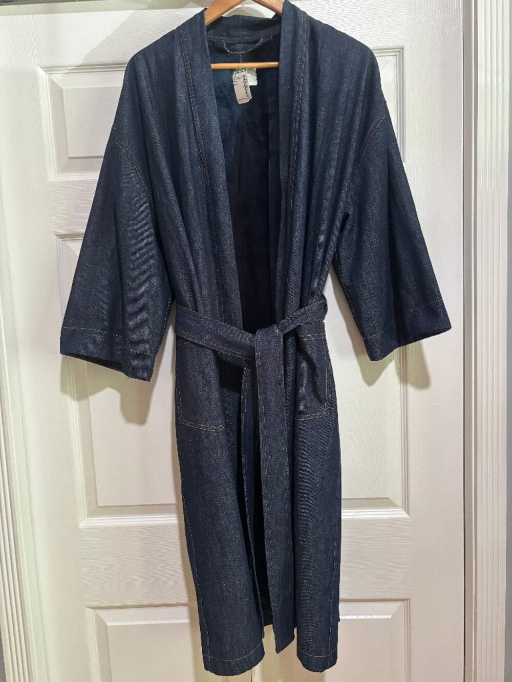 NEW Simons Miiyu Fleece-lined Denim Robe